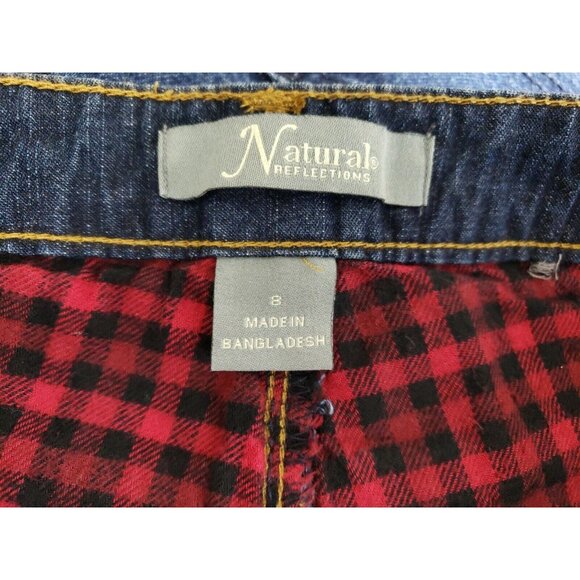Natural Reflections Flannel Lined Jeans Women's Size 8 Dark Wash - Picture 5 of 7